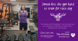 Simeon Training blog Wilmslow 10k Sinclair Law